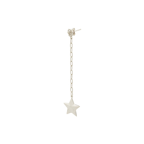 LUMINOUS STAR DROP EARRING SILVER
